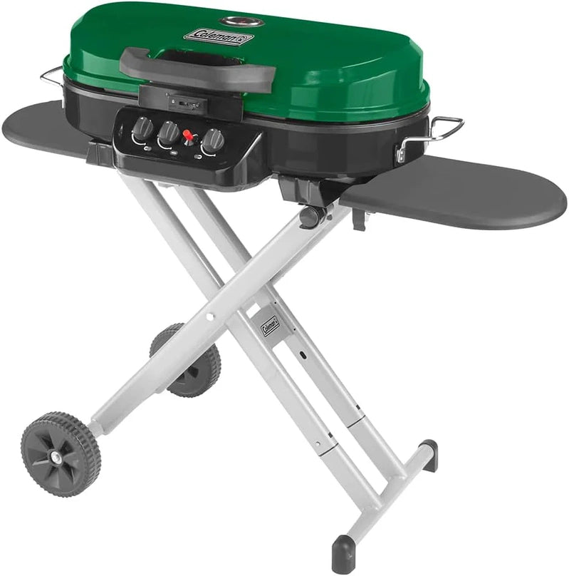RoadTrip 285 Portable Stand-Up Propane Grill With 3 Adjustable Burners And Instastart Ignition, 20,000 BTUs Of Power For Outdoor Cooking