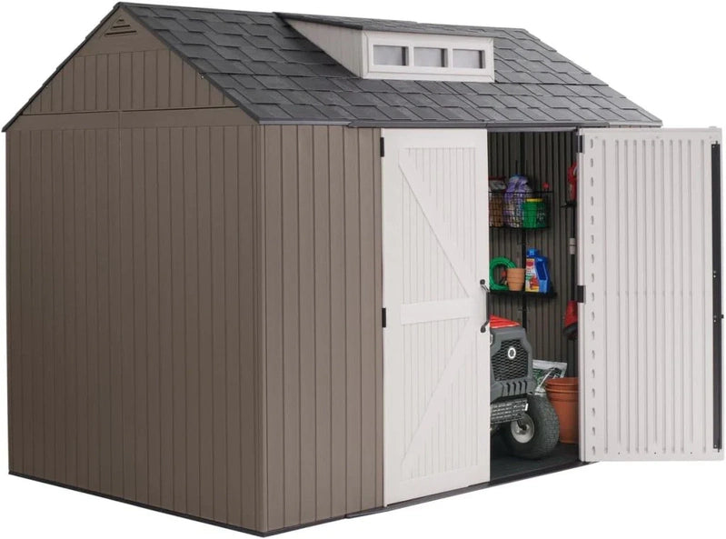 Rubbermaid Resin Outdoor Storage Shed With Floor