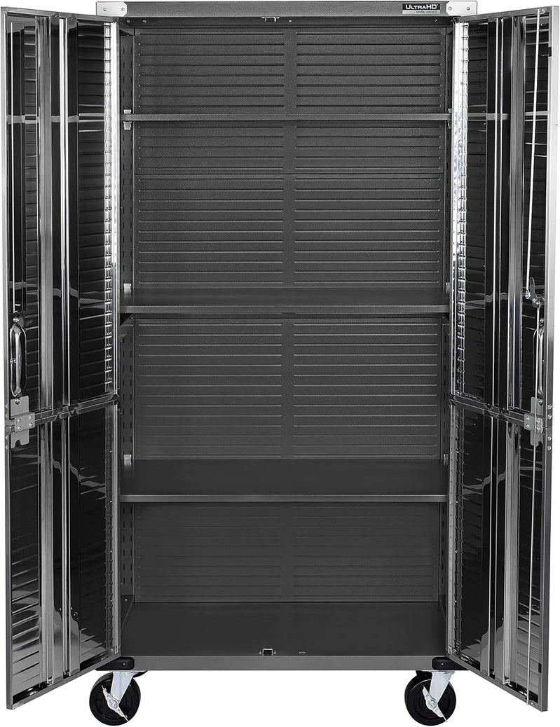 Seville Classics UltraHD Steel Storage Cabinet, 36 In.W x 18 In.D x 72 In.H