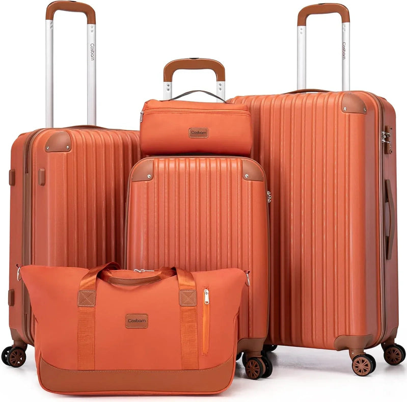 Luggage Sets 5 Piece Suitcases With Wheels Suitcase Set ABS Hard Case Luggage