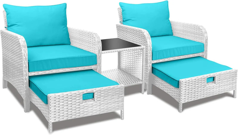 Leveleve Balcony Furniture 5 Piece Patio Conversation Set