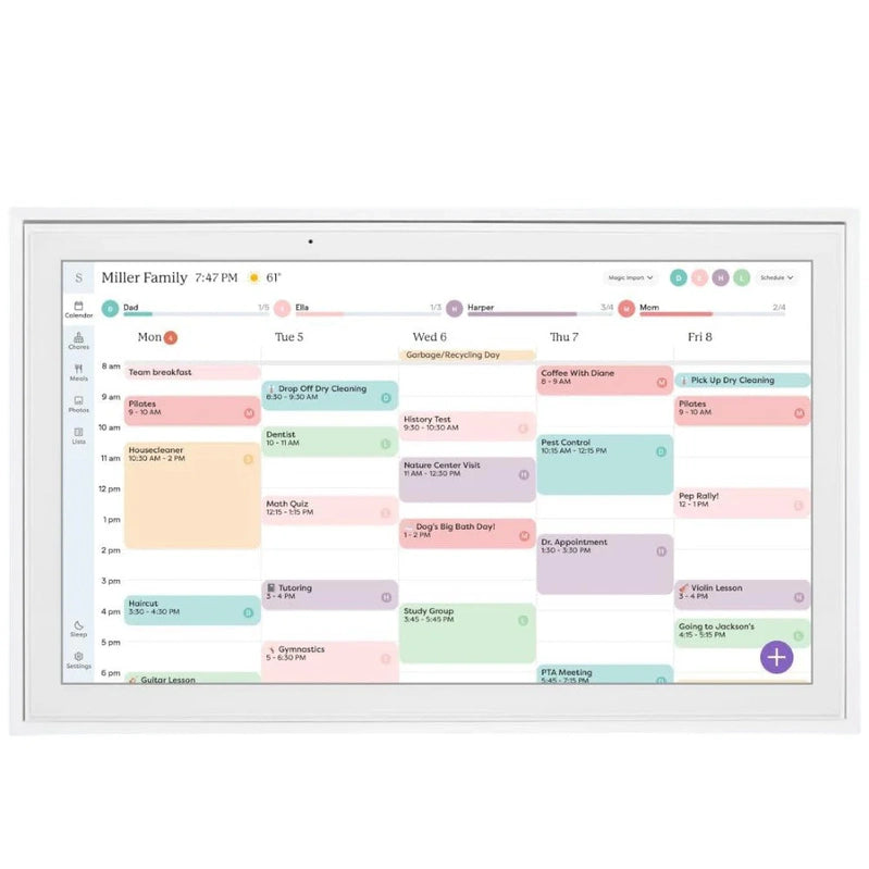 Skylight 15 In. Digital Calendar And Chore Chart, Wall Mount