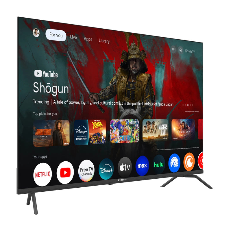 Philips 60 Class 4K Ultra HD, 2160p Google Smart LED TV, 60PUL7555/F7