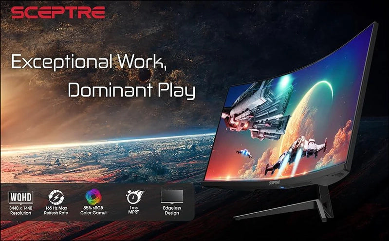 Sceptre 34 In. 165Hz Curved Ultrawide Wqhd Monitor