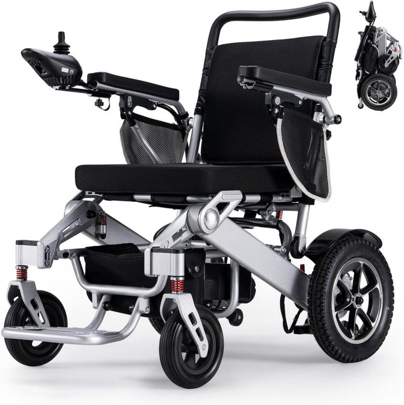 Electric Wheelchair, 25 Miles Longer Range, Foldable Power Wheelchair For Adults Seniors, 500W Dual Motors