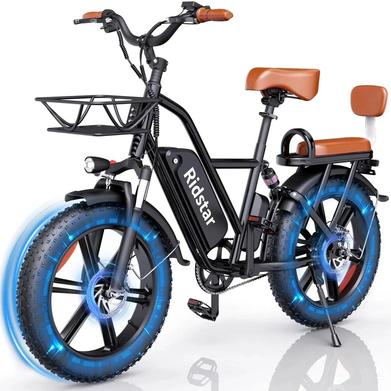 Bopzin 1000W Electric Bicycle For Adults, 48V 15Ah Removable Battery, 20 In. x 4.0 In.- 1000W
