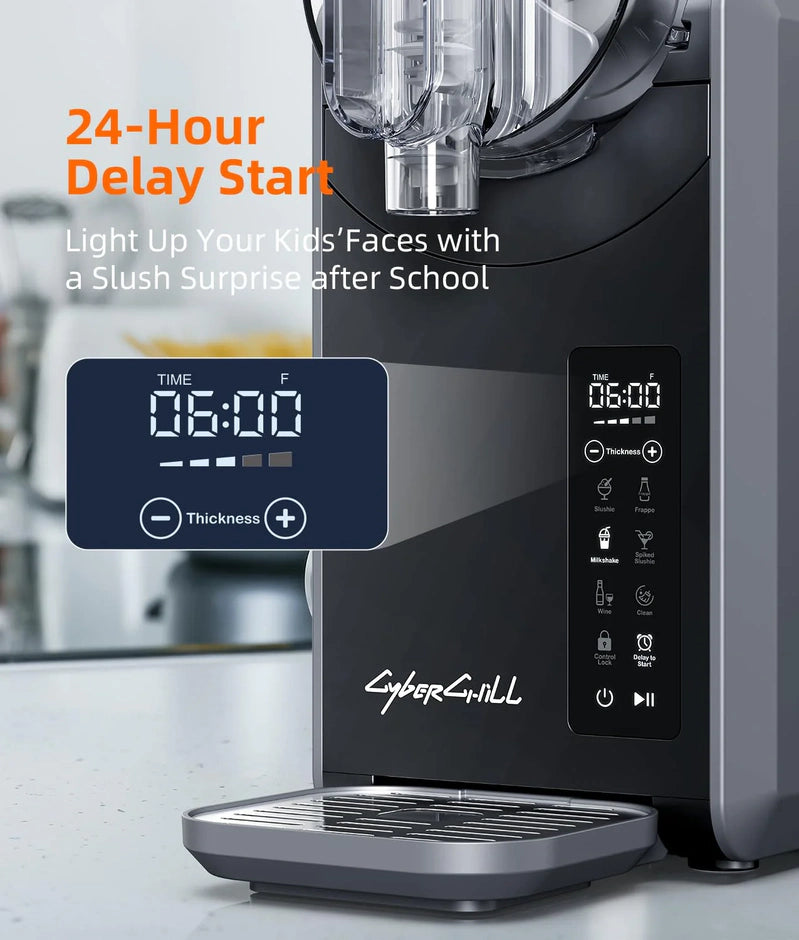 Slushie Machine, 24-Hour Delay Start And Cold Retention, 68 Oz Slushy Machine With Self-Cleaning Function
