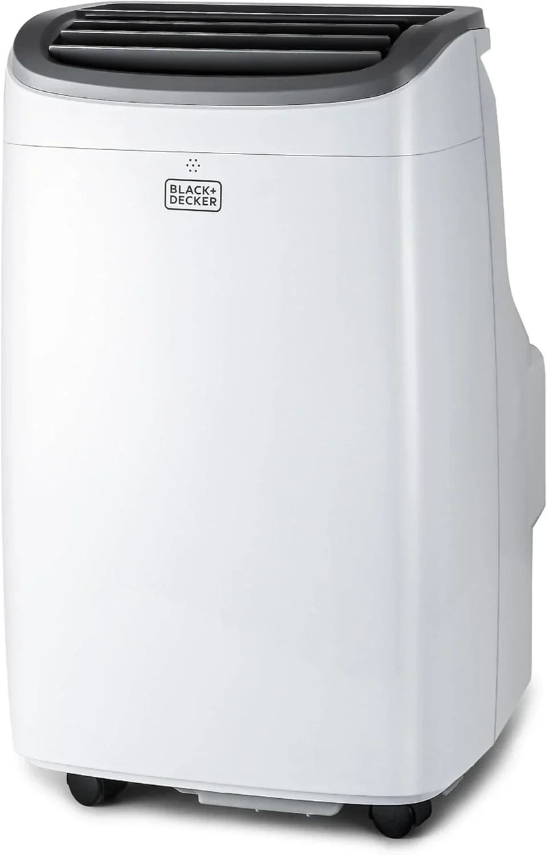 Black Plus Decker 10,000 BTU Portable Air Conditioner For Rooms Up To 450 Sq With Remote Control