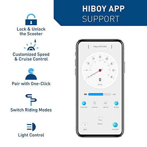 Hiboy S2 Pro Folding Electric Scooter, 500W Motor, 10 In. Solid Tires