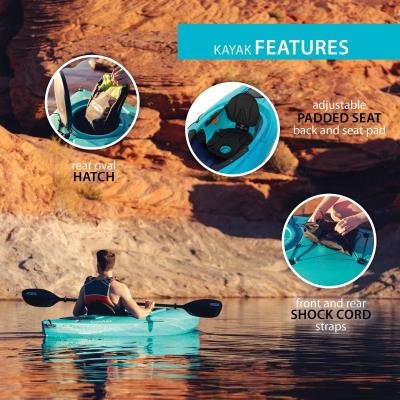 Lifetime Guster 100 Sit-In Kayak, 2-Pack 457