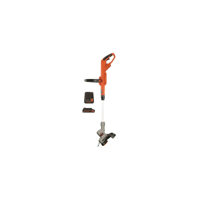 Black Plus Decker 20V Cordless String Trimmer And Edger, 2Ah, Lithium Ion Battery Included