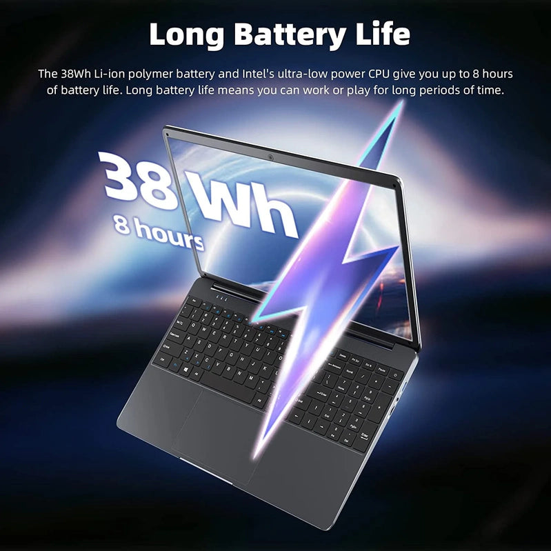 Sgin 15.6 In. Laptop 12GB DDR4 512GB SSD Windows 11 With Intel Celeron N5095A Full HD 1920x1080
