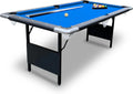 Hathaway Fairmont 6 Ft. Portable Pool Table, Adults Folding Billiards Tables For Game Room With Easy Foldable Storage