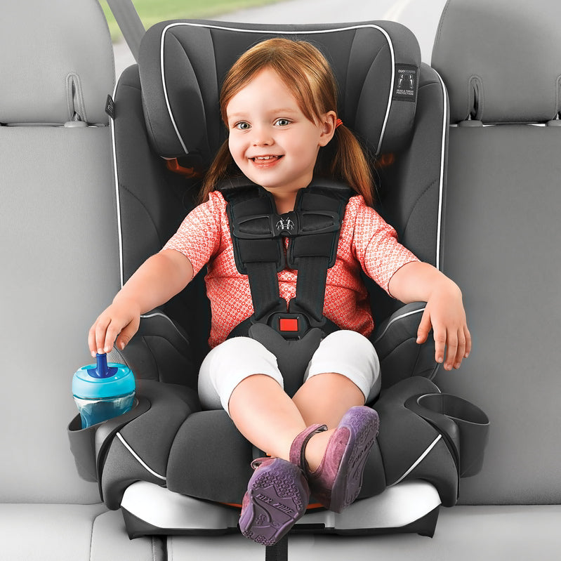 Chicco MyFit Harness And Booster Car Seat, Fathom, Grey/Blue. New