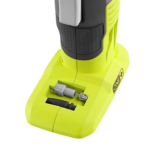 Ryobi One Plus P737D Cordless Inflator With Digital Gauge, 18V Lithium-Ion Battery, 150 PSI, Portable Pump