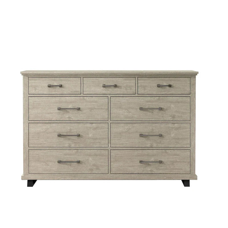Farmhouse 4-Piece Bedroom Set, 2 Nightstand, 1 Chest And 1 Dresser