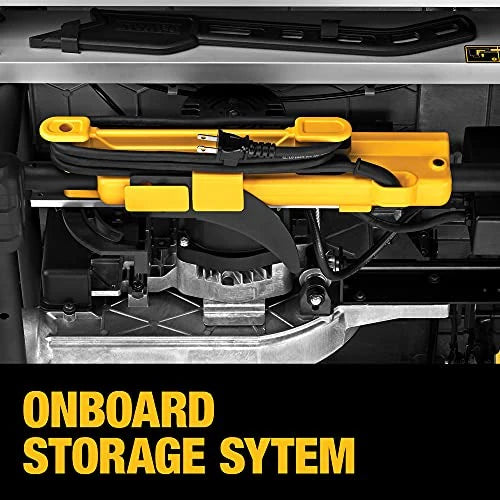 DEWALT 10 In. Table Saw, 32-1/2 In. Rip Capacity, 15 Amp Motor, With Rolling