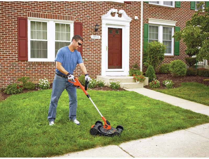 Black Plus Decker Combination String Trimmer, Lawn Mower, And Edger, Cordless 3-in-1