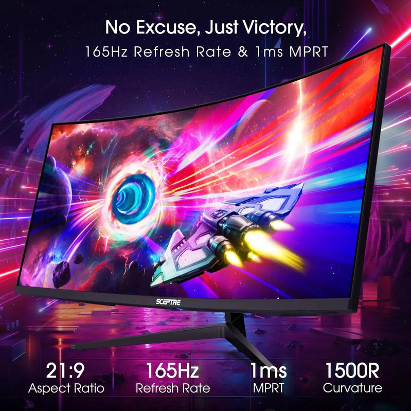 Sceptre 34 In. 165Hz Curved Ultrawide Wqhd Monitor