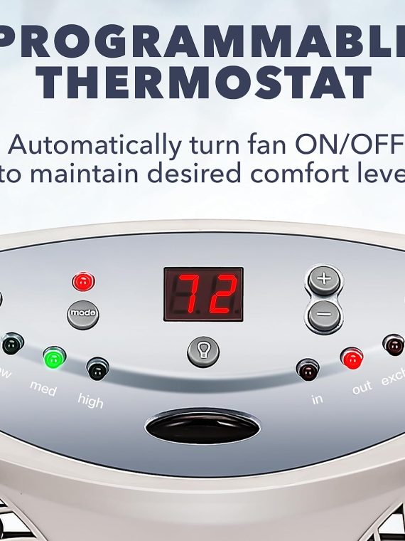 Bionaire 8.5 In. Twin Window Fan With Reversible Airflow 3 Speeds Remote Control