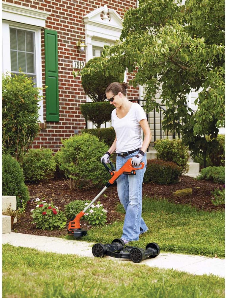 Black Plus Decker Combination String Trimmer, Lawn Mower, And Edger, Cordless 3-in-1