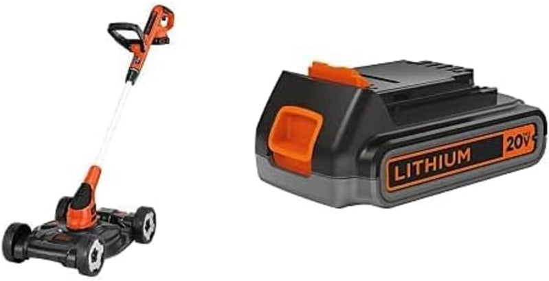 Black Plus Decker Combination String Trimmer, Lawn Mower, And Edger, Cordless 3-in-1