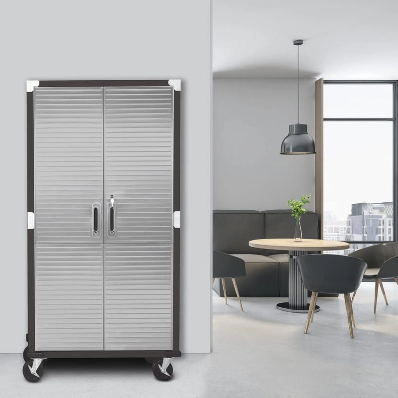 Seville Classics UltraHD Steel Storage Cabinet, 36 In.W x 18 In.D x 72 In.H