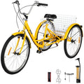 Adult Tricycle 26 7 Speed 3 Wheel Trike Bicycle Bike Cruise W Basket Shooping