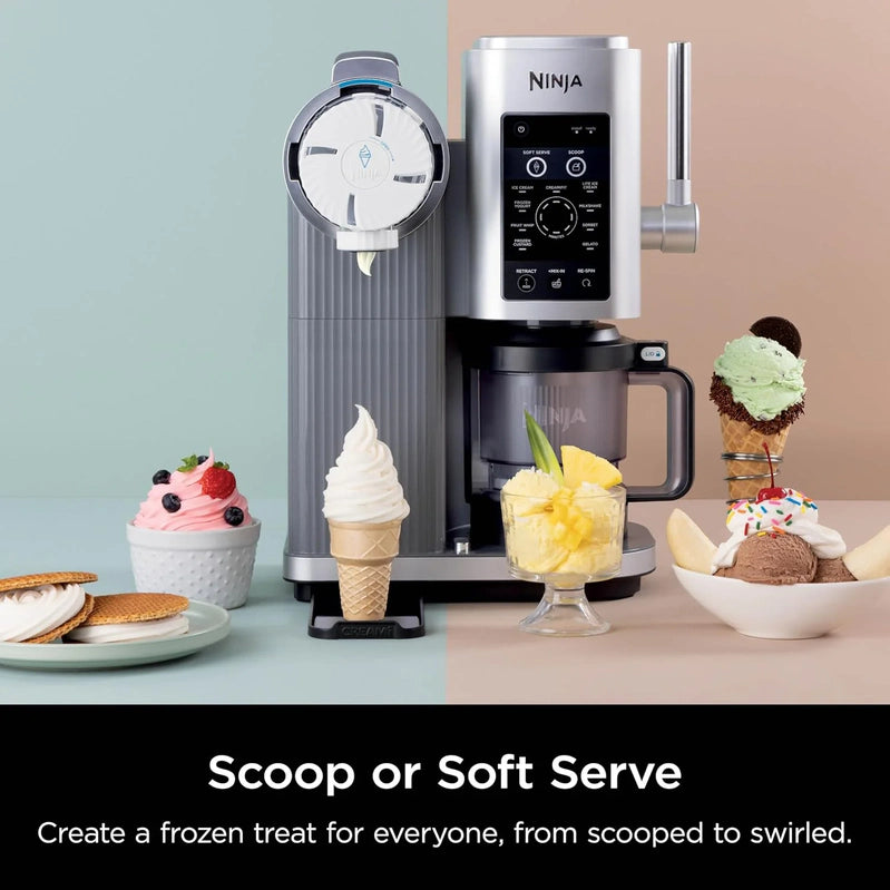 Ninja Swirl By CREAMi Ice Cream And Soft Serve Maker, Sorbet, Milkshake, Frozen Yogurt, Low Calories Program And More, 13-in-1, NC701