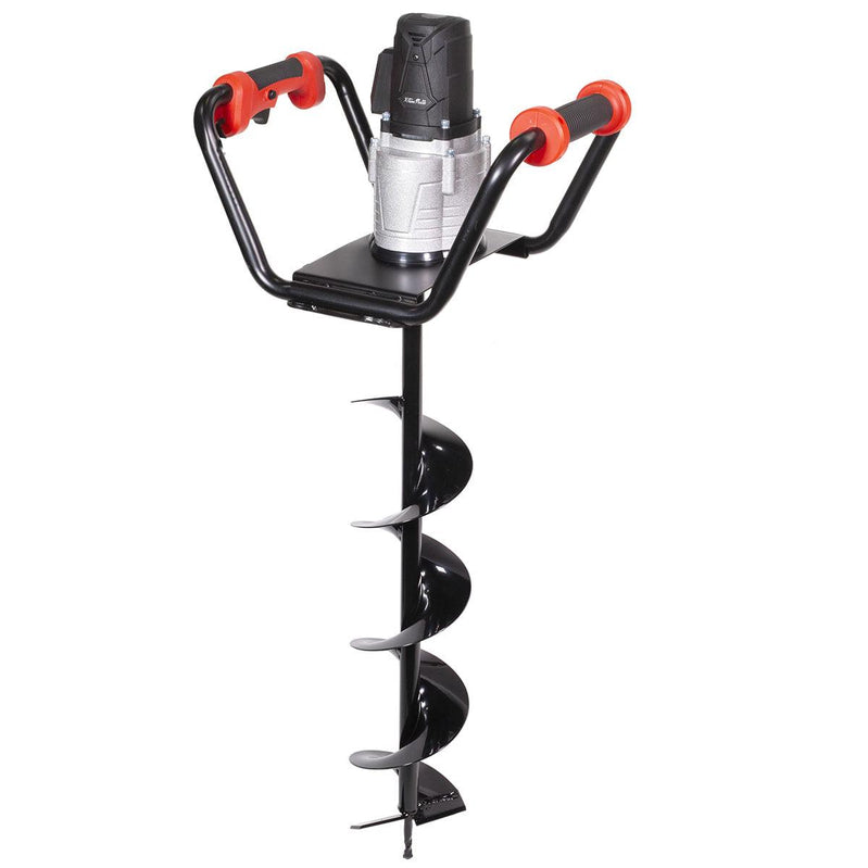 XtremepowerUS 1500W Electric Post Hole Digger With 6 In. Auger Bit, Anti Vibration Handle And Safety Lock For Soil And Fence Posts