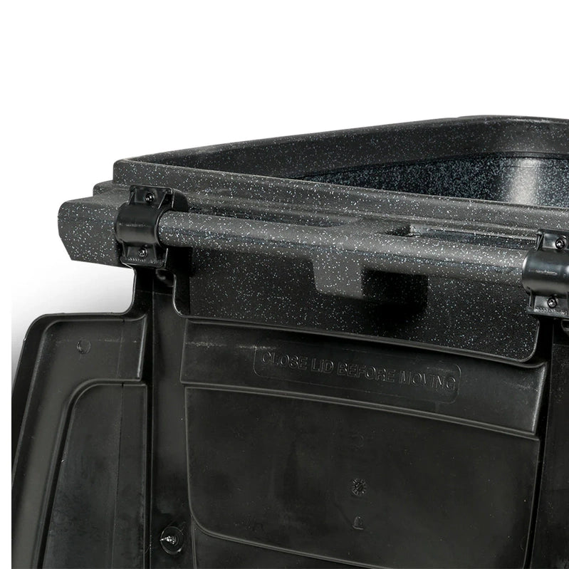 Toter 96 Gallon Trash Can With Smooth Wheels And Lid