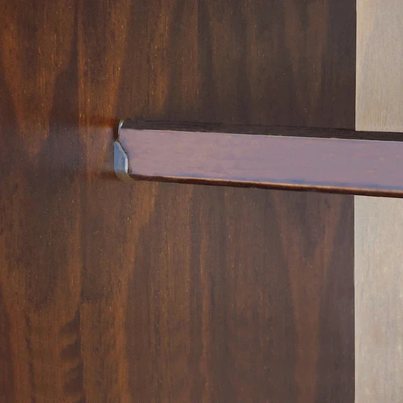 Palace Imports 100% Solid Wood Kyle 4-Door Wardrobe Armoire With Solid Wood Or Mirrored Doors