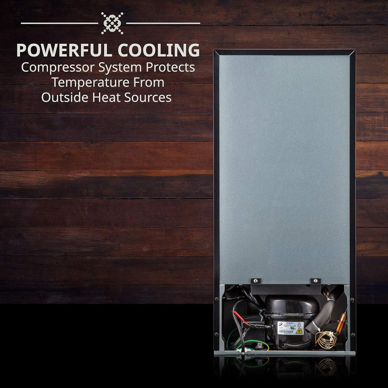 18 Bottle Compressor Wine Cooler Refrigerator w/Lock, Large Freestanding Wine Cellar For Red, White, Champagne Or Sparkling Wine