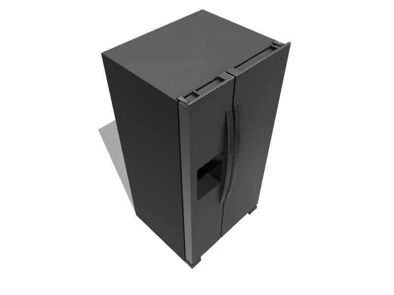 36-inch Wide Side-by-Side Refrigerator C 24 Cu. Ft. Stainless Steel