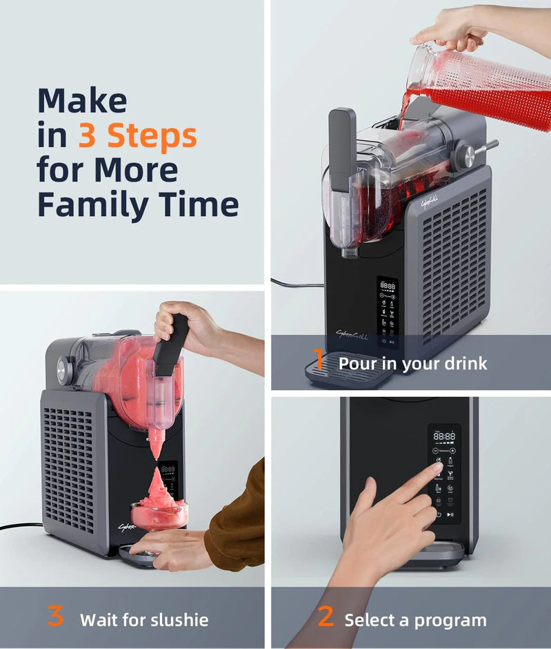 Slushie Machine, 24-Hour Delay Start And Cold Retention, 68 Oz Slushy Machine With Self-Cleaning Function