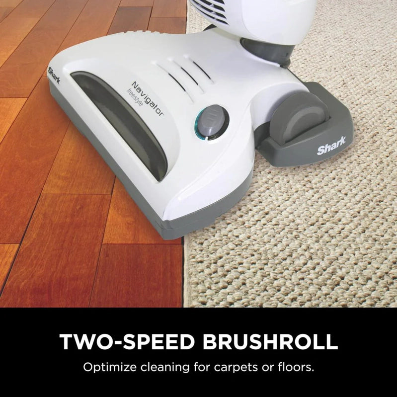Shark SV1106 Navigator Freestyle Cordless Stick Vacuum, Lightweight, White/Grey, For Carpet And Pet Hair