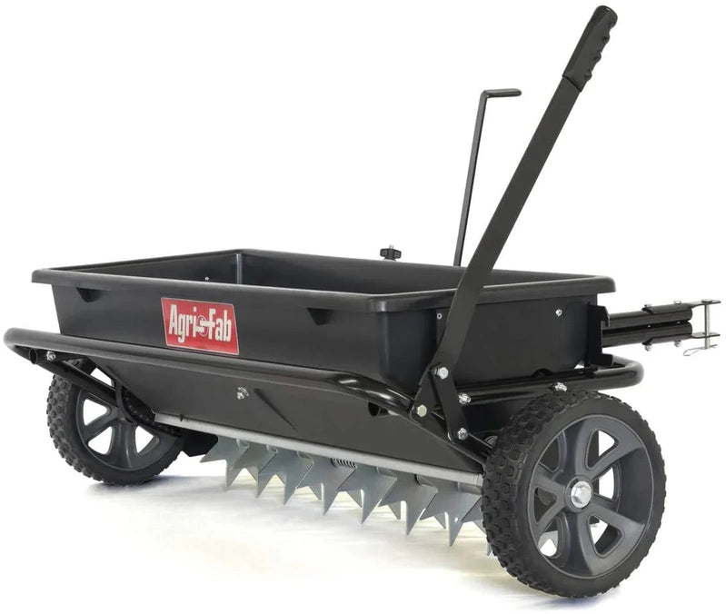 100 Lb, Approx. 45 Kg Trailed Lawn And Garden Spreader/Seeder/Fertilizer Spreader For Seeds, Fertilizer, Salt, Road Salt