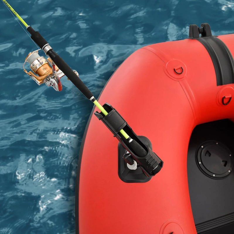 Inflatable Boat, Yacht Dinghy Tender Raft, Multi Person Fishing Boat, Aluminum Floor Oars, Fishing Rod Holders, Heavy-Duty PVC, 2024 Model