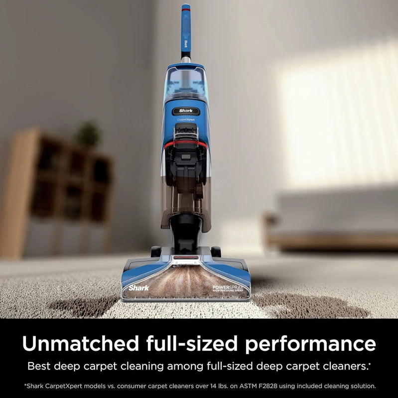 Shark CarpetXpert EX201 Carpet Cleaner, Cyan, Deep Cleaning With StainStriker, For Pets, Includes Spot And Stain Remover Tools