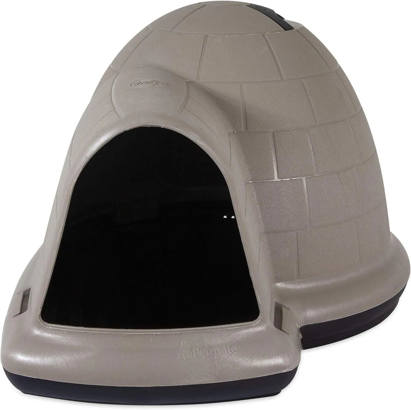 Petmate Indigo Dog House, Igloo Dog House, Made In USA With 90% Recycled Materials