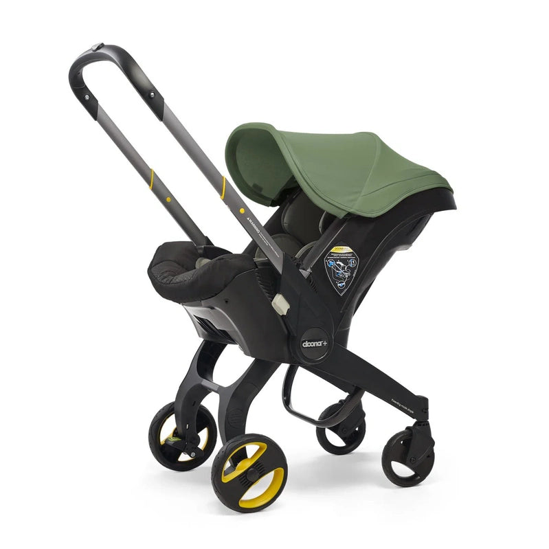 Stroller Combination Consisting Of Infant Car Seat And Latch Base, Model Year 2025 C Midnight Edition, From Car To Stroller In Seconds