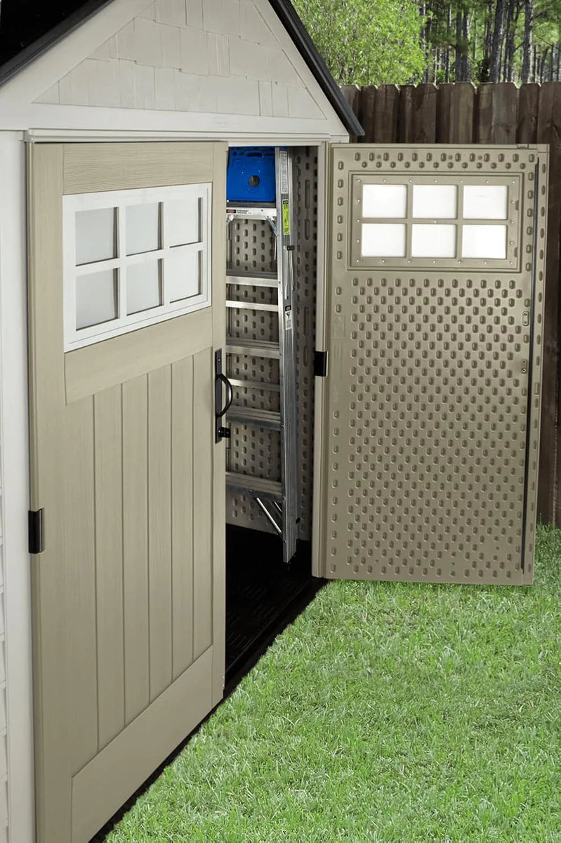 Rubbermaid Resin Outdoor Storage Shed With Floor