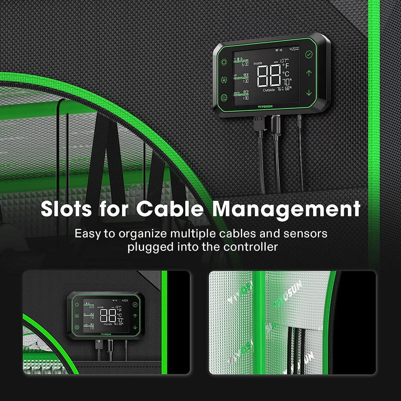 Vivosun Giy Smart Grow Tent System 2x2, WiFi-Integrated Grow Tent Kit, With Automate Ventilation And Circulation, E42A