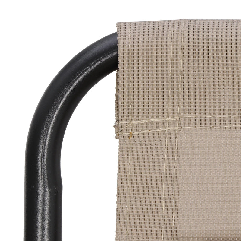 HomGarden 2 Pack Steel Zero-Gravity Chair, Beige