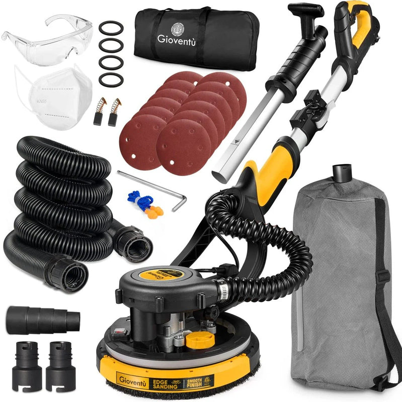 Giovent Electric Drywall Sander With Dust Extraction, Suitable For Popcorn Ceilings