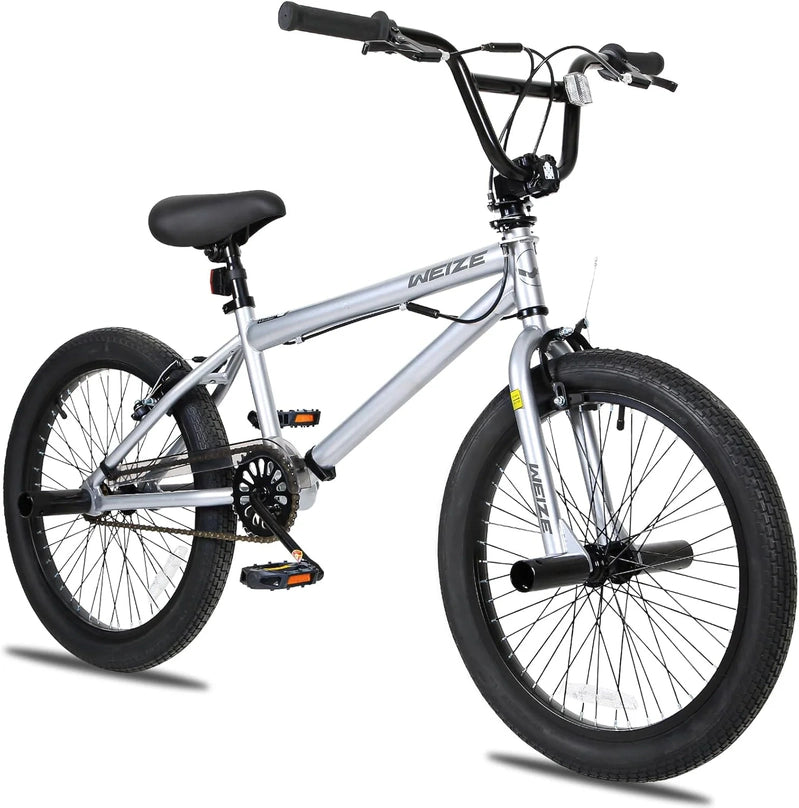 Weize Freestyle BMX Bicycle 20 In. Stunt Bike For Kids And Adults Men And Women High Strength Steel Frame 360 Degree Rotor Freestyle