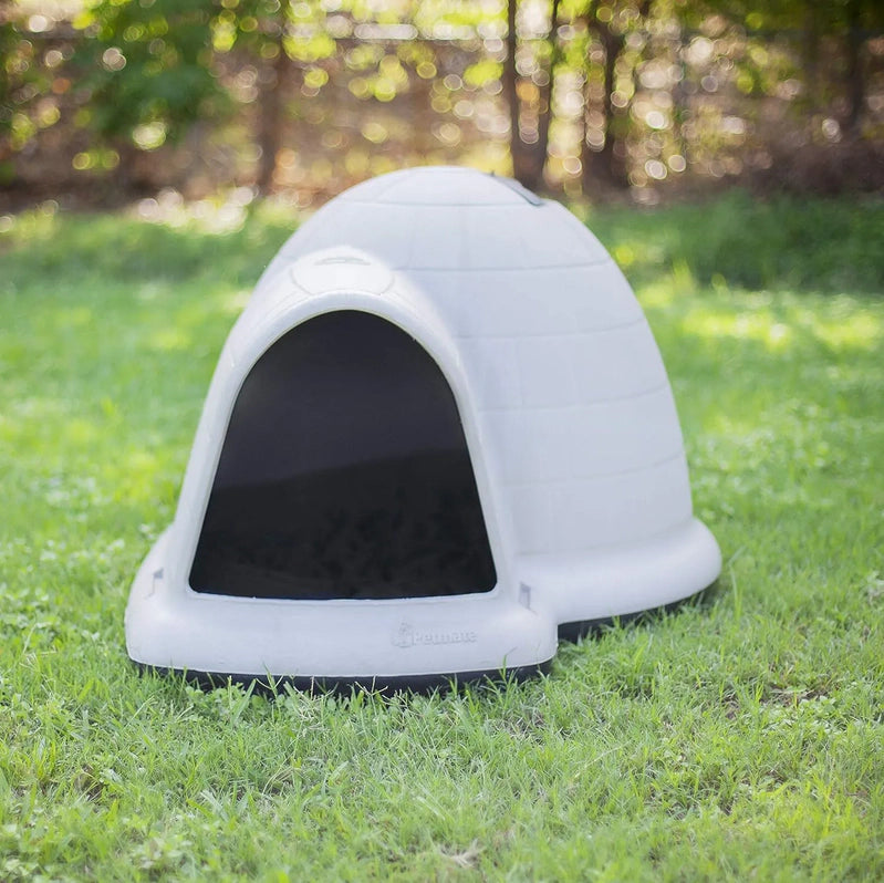 Petmate Indigo Dog House, Igloo Dog House, Made In USA With 90% Recycled Materials