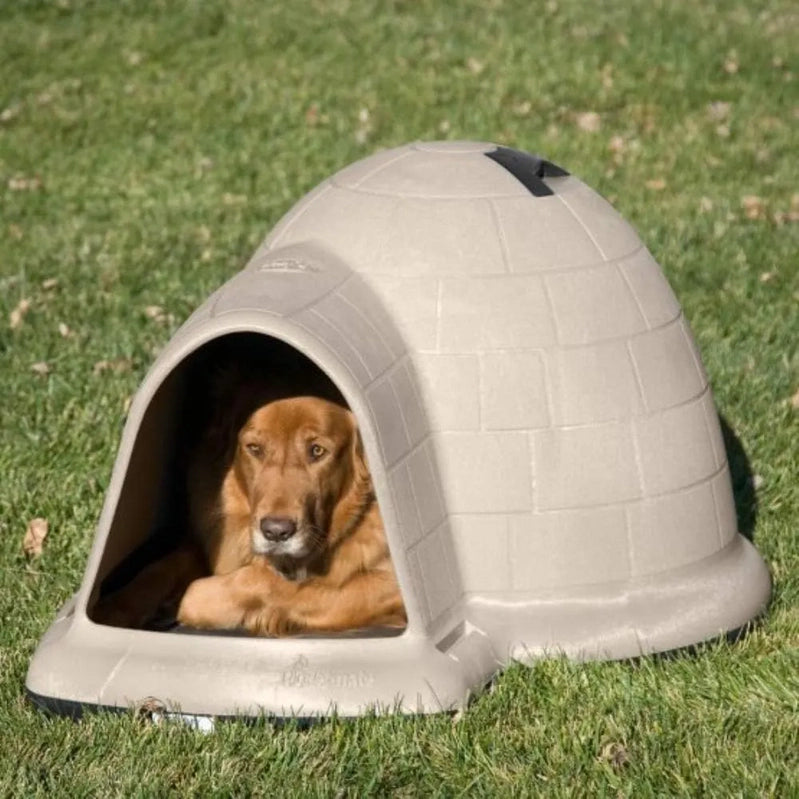 Petmate Indigo Dog House, Igloo Dog House, Made In USA With 90% Recycled Materials