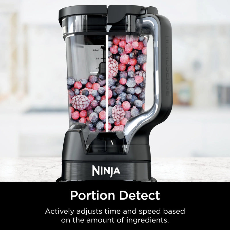 Ninja Detect Kitchen System Power Blender Plus Processor With Blend Sense Technology, Silver, TB400