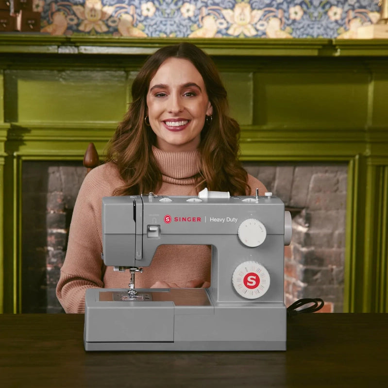 Singer Heavy Duty 4452 High Speed Sewing Machine With Accessory Kit, Strong Motor With Enhanced Piercing Power, 110 Stitch Applications